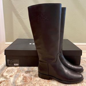 Coach Rilee Leather Riding Boots